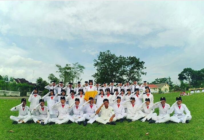 Rekan-rekan Paskibraka SMAN 1 Batanghari