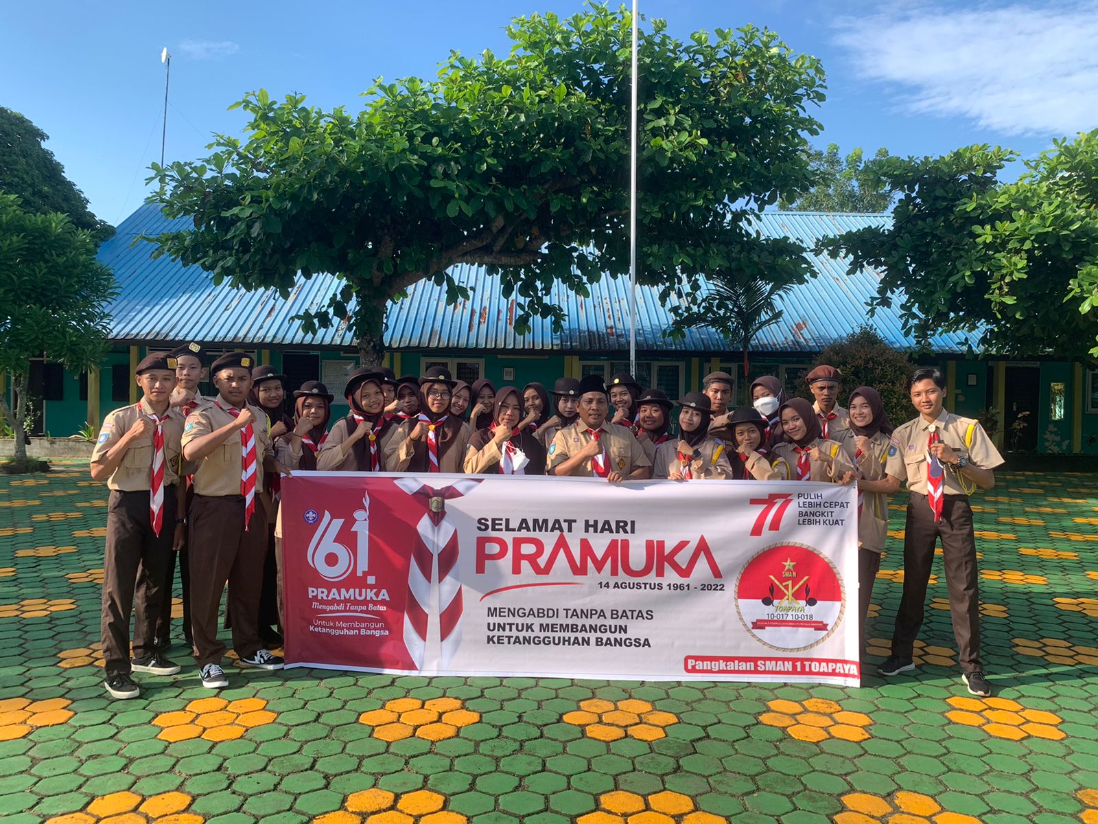 PERINGATAN HUT PRAMUKA KE 61 OLEH AMBALAN SMAN 1 TOAPAYA