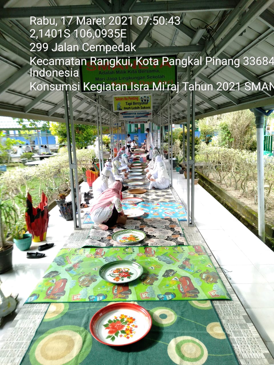 Kegiatan Isra'Miraj 2021 SMAN 3 PANGKALPINANG