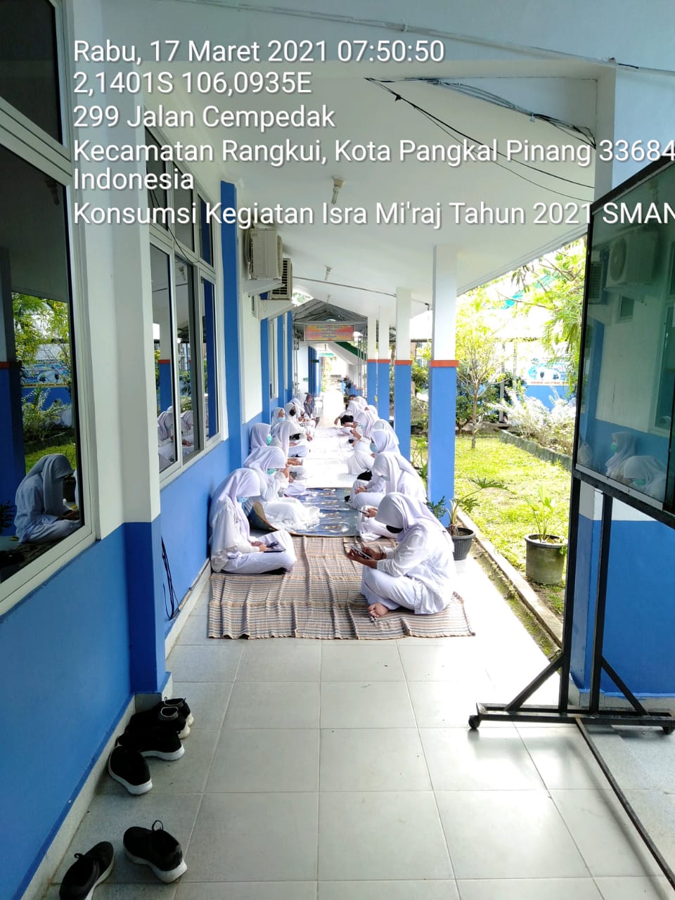 Kegiatan Isra'Miraj 2021 SMAN 3 PANGKALPINANG
