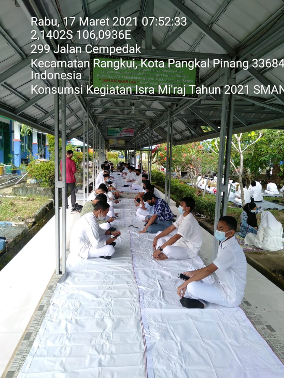 Kegiatan Isra'Miraj 2021 SMAN 3 PANGKALPINANG