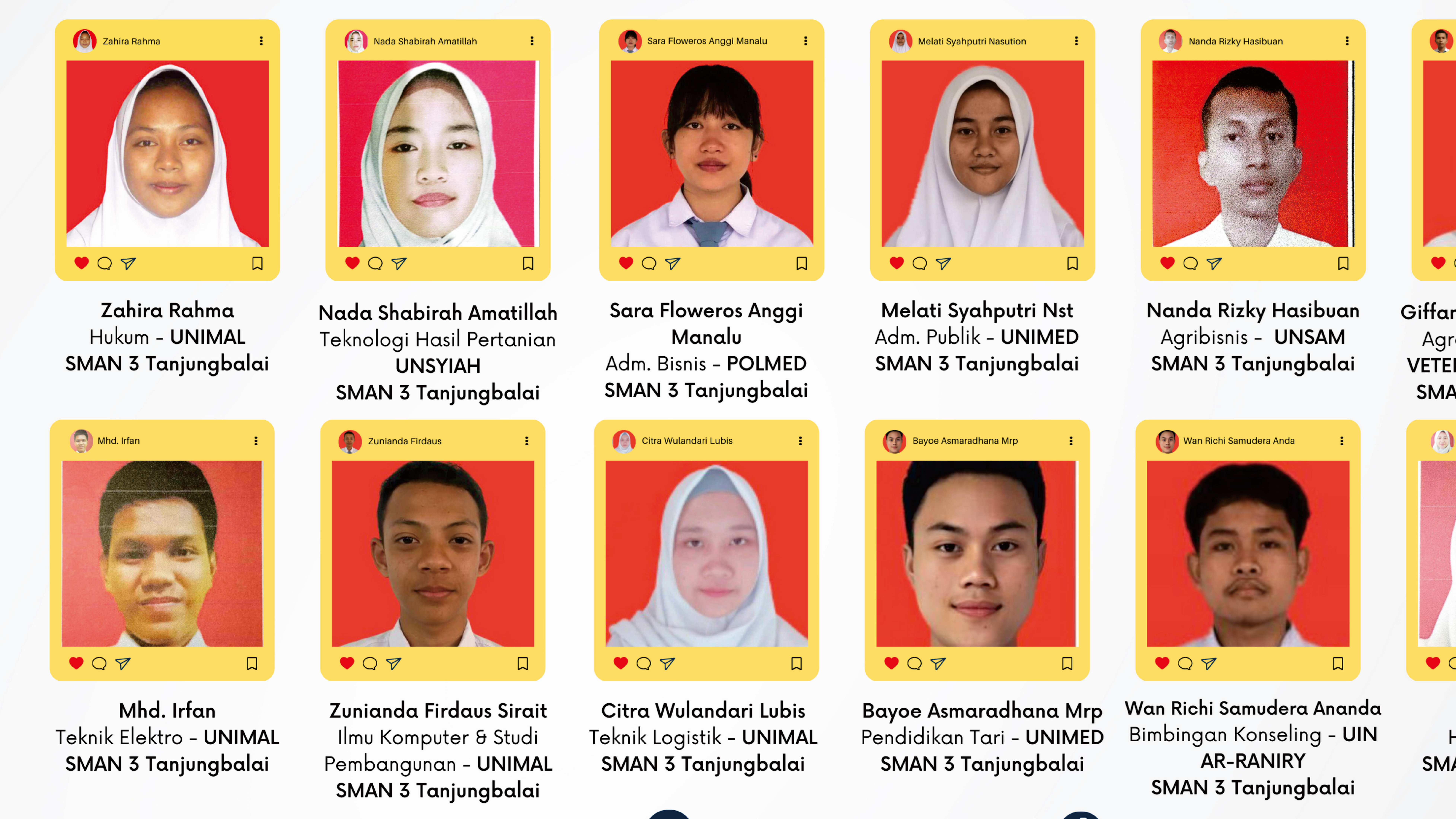 SELAMAT KEPADA 18 ORANG SISWA/I TERBAIK SMA NEGERI 3 TANJUNGBALAI LOLOS SNBP 2023