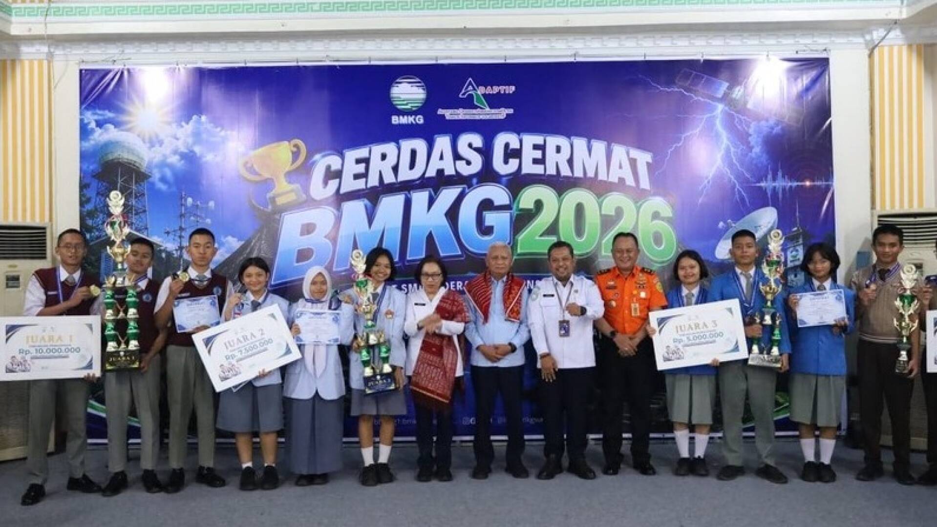 "MERAIH JUARA III — Lomba Cerdas Cermat BMKG 2026 Tingkat Provinsi Sumatera Utara" SMA Negeri 1 Laguboti Berjaya!
