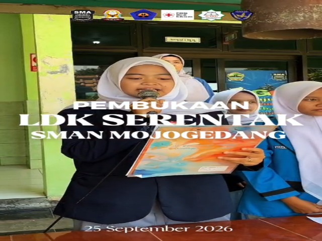 Pembukaan Kegiatan LDK SMA Negeri Mojogedang