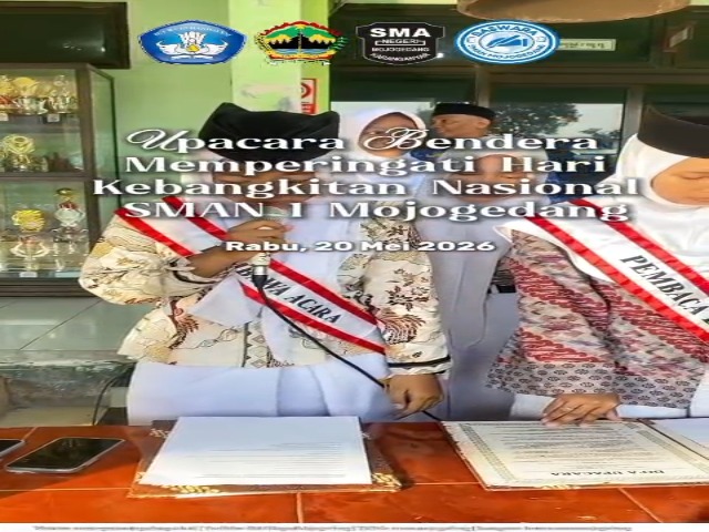 Upacara Bendera Memperingati Hari Kebangkitan Nasional SMAN 1 Mojogedang