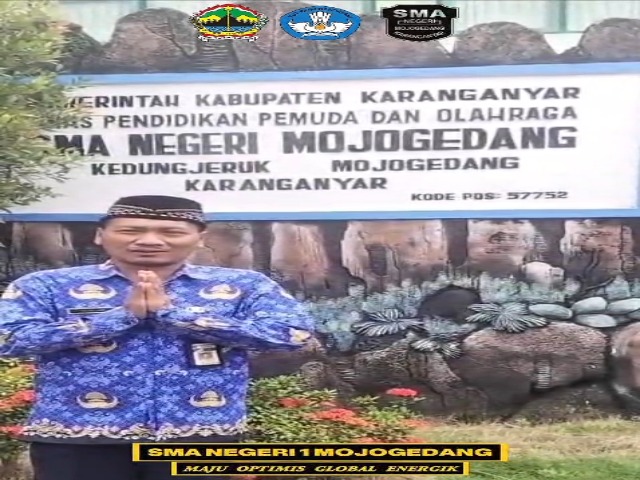 Ucapan Selamat Menunaikan Ibadah Puasa dari Kepala Sekolah SMA Negeri Mojogedang