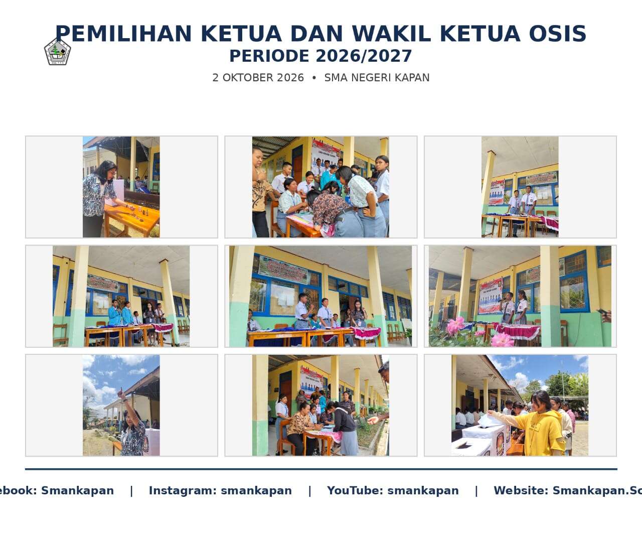🗳️ Pemilihan Ketua dan Wakil Ketua OSIS SMA Negeri Kapan Periode 2026/2027