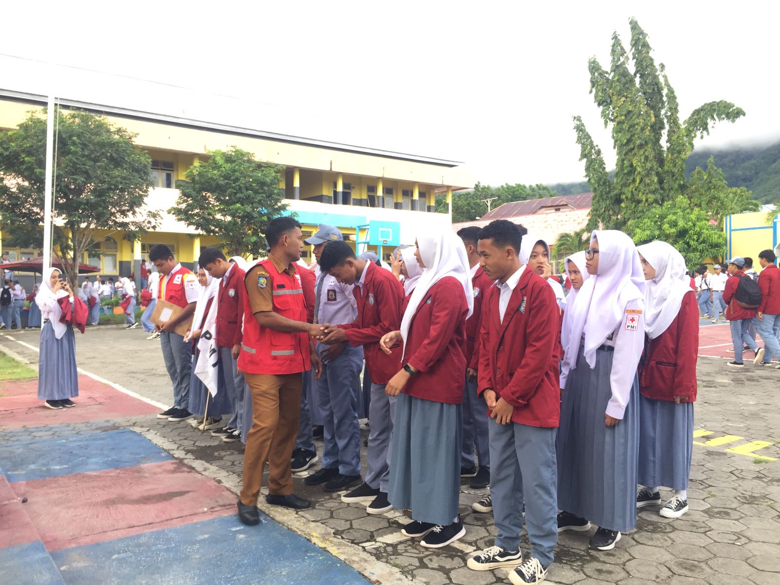 Pelantikan pengurus PMR SMAN 1 Tidore Kepulauan Tahun 2024