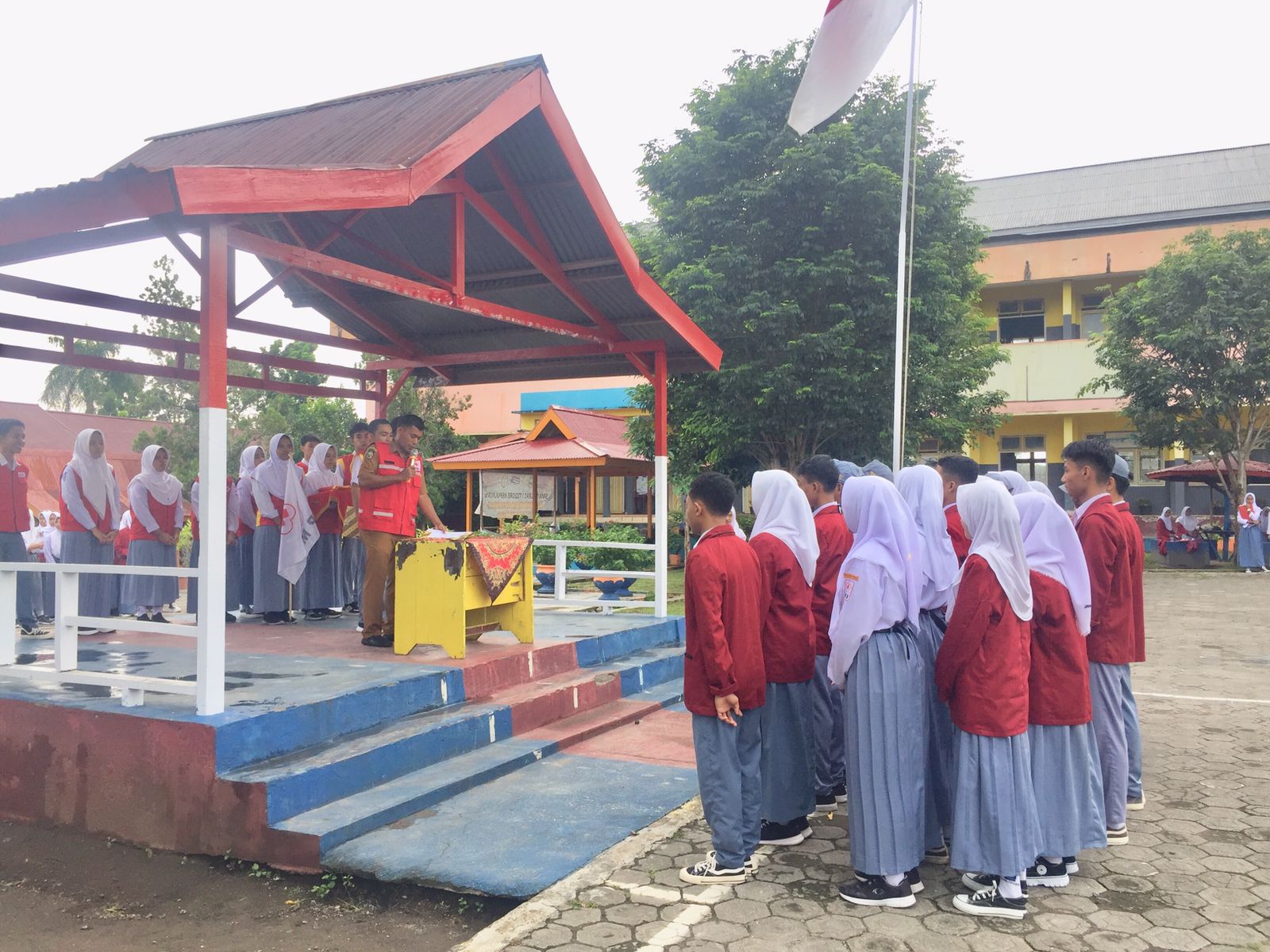 Pelantikan pengurus PMR SMAN 1 Tidore Kepulauan Tahun 2024