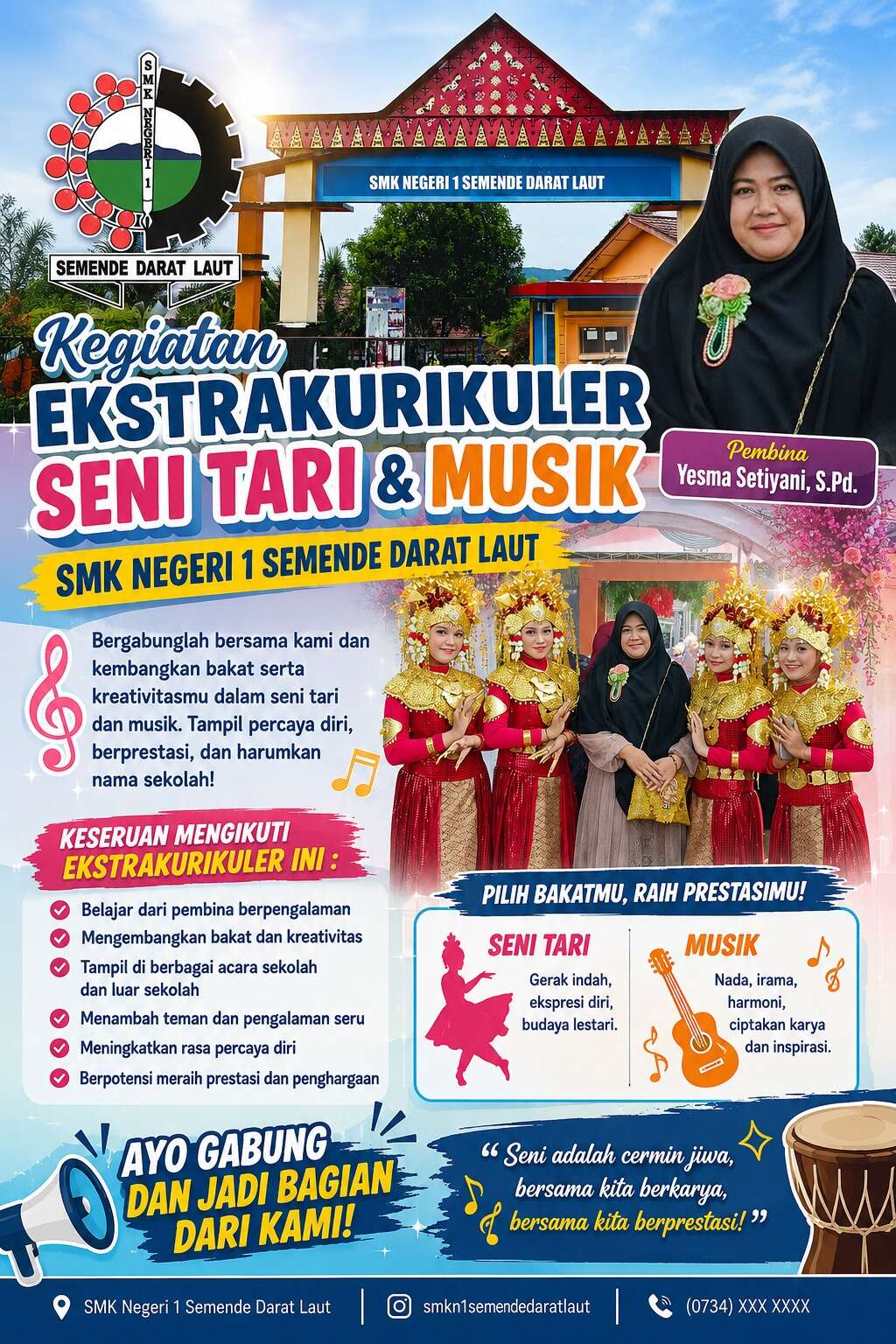 Ekstrakurikuler Seni Tari dan Musik