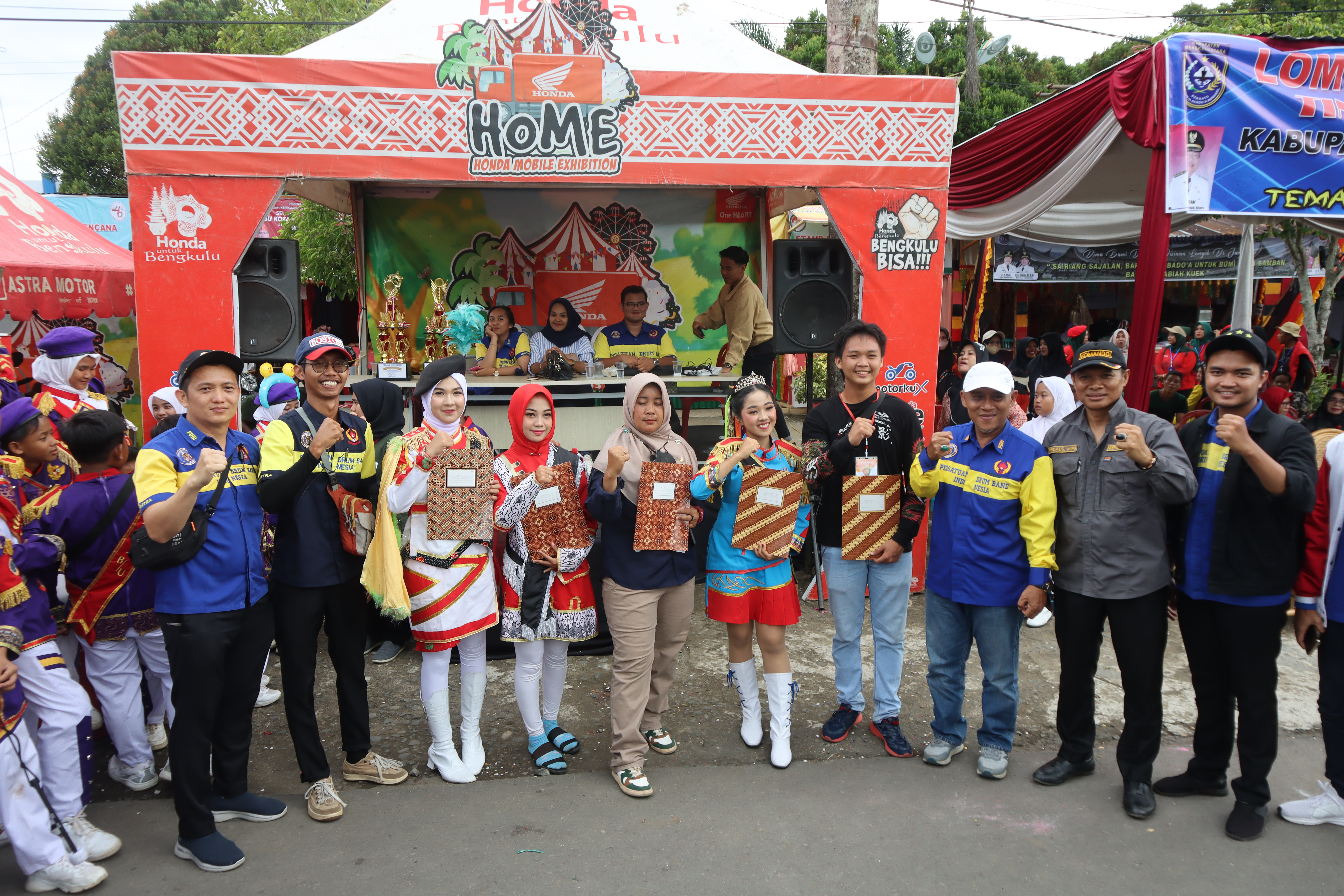 Juara I Lomba Drumband pada ajang HUT Kota Arga Makmur Ke-46 Tahun 2022