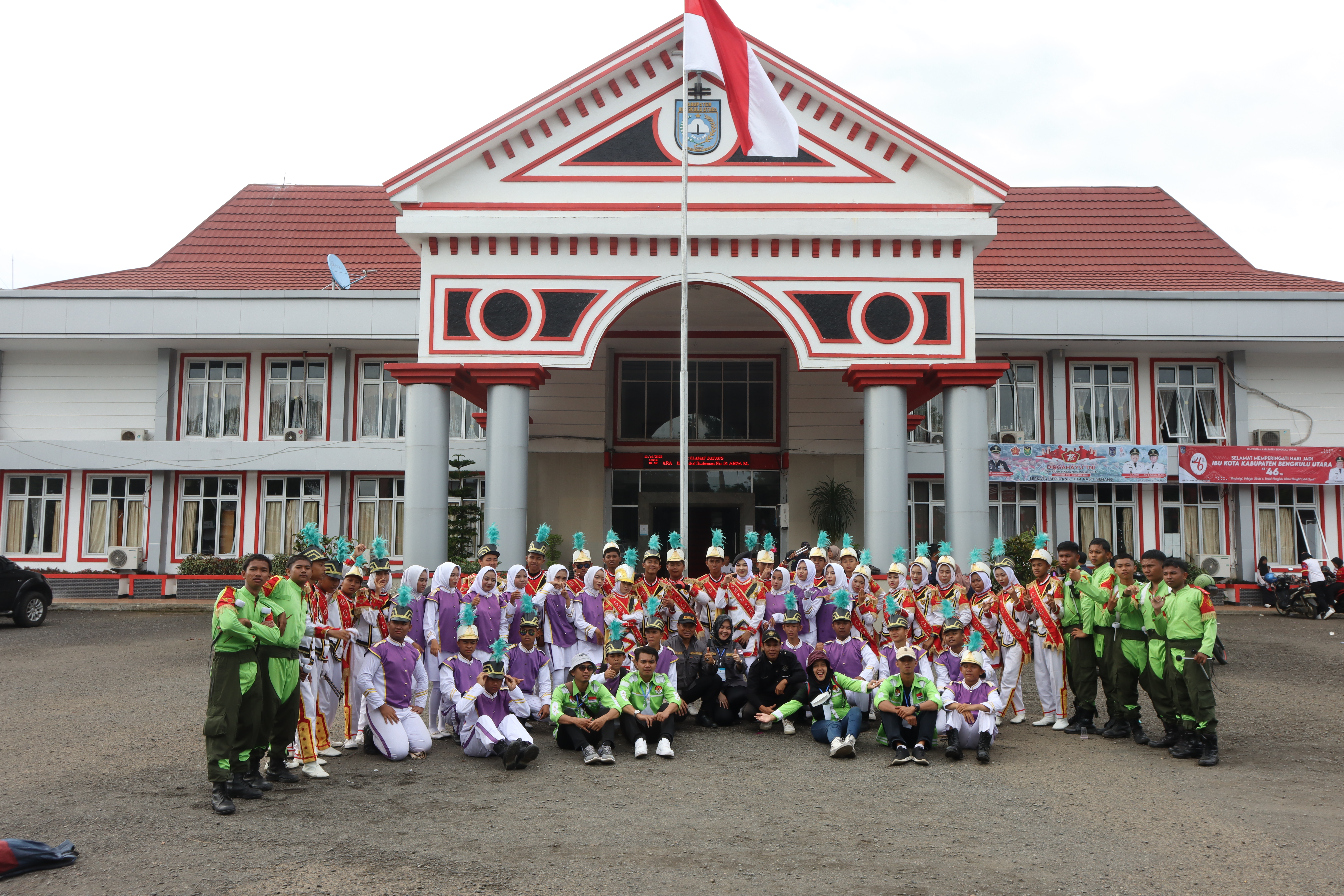 Juara I Lomba Drumband pada ajang HUT Kota Arga Makmur Ke-46 Tahun 2022