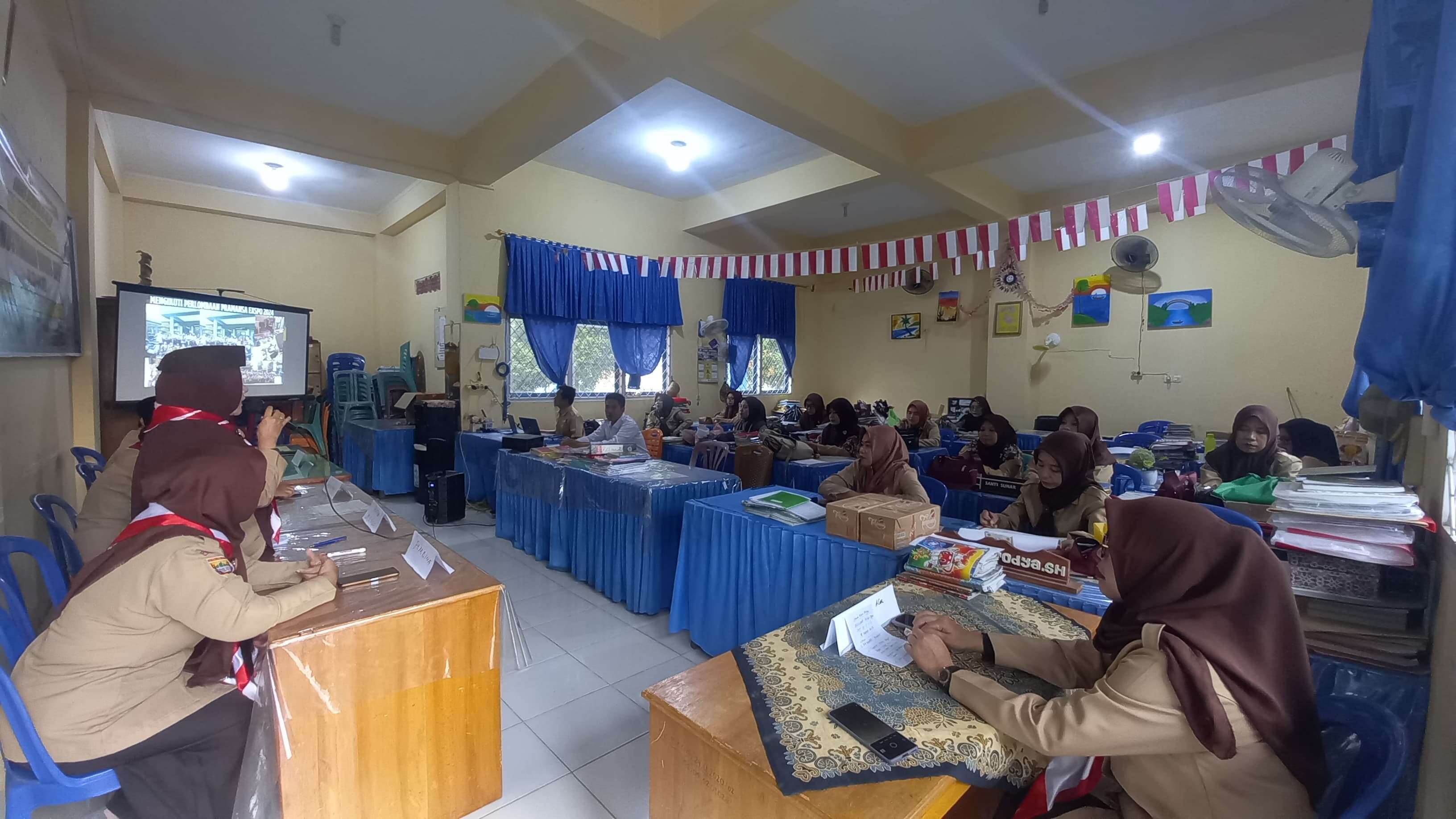 Musyawarah gugus depan smpn 5 llg